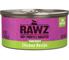 Rawz shredded chicken recipe 3oz canned cat food