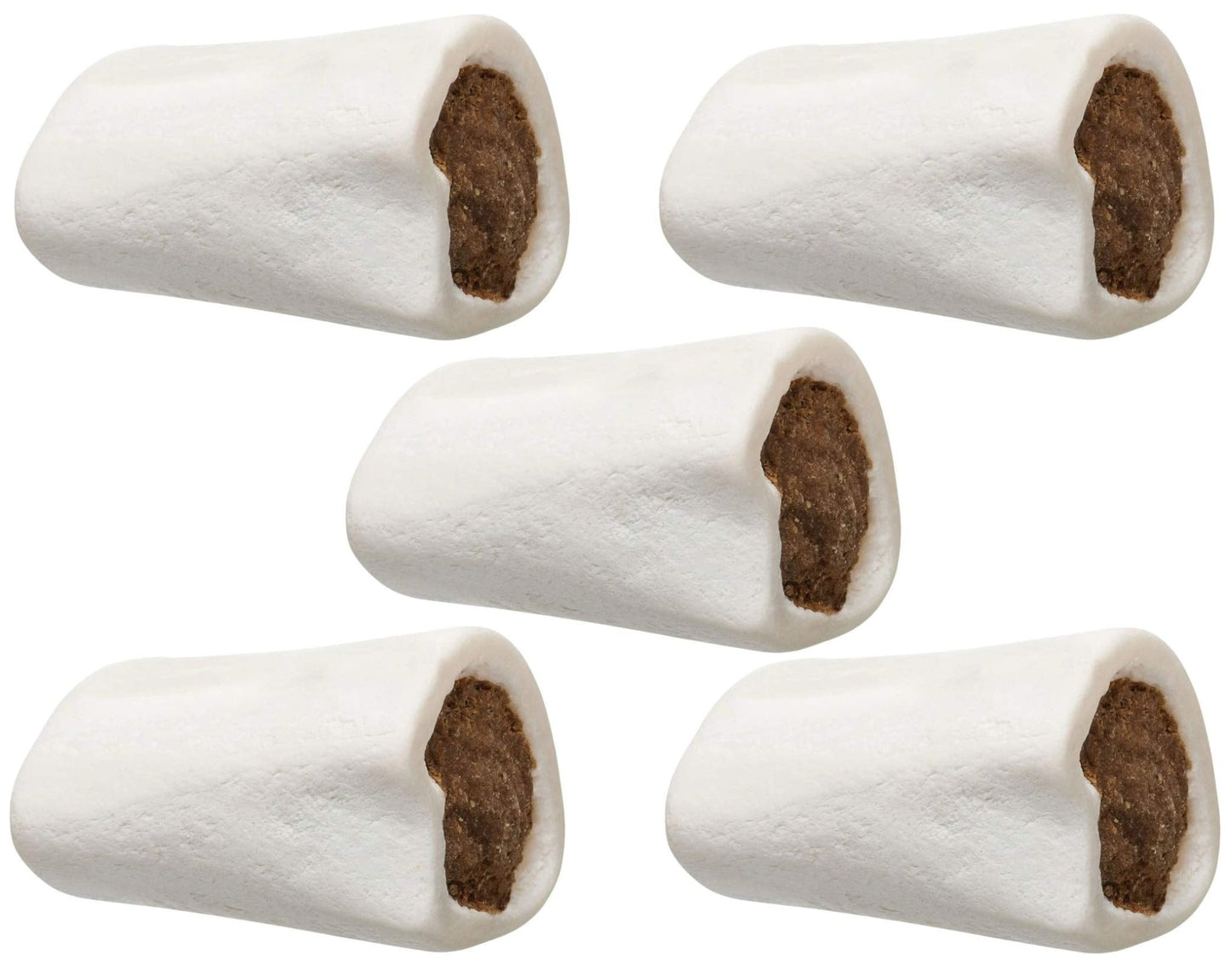 Redbarn 5 Pack of Peanut Butter Flavor Naturals Filled Bone Dog Chews, Small, Made in The USA5