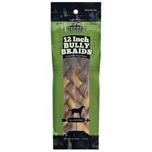 Redbarn All - Natural 12" Braided Bully Sticks for Dogs - Premium Grain - Free & Rawhide - Free Single Ingredient Long Lasting Low Odor Dental Treat for Chewers - 2 Count
