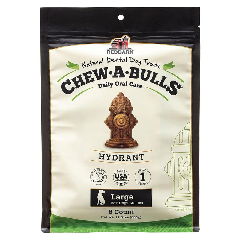 Redbarn Chew - A - Bulls (Size: Large | Shape: Hydrant | 6 - Count (Pack of 1))