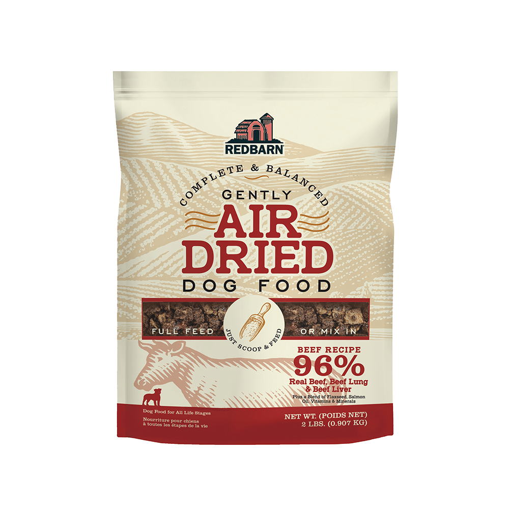 Redbarn gently air dried dog food beef, beef lung, beef liver 2lbs