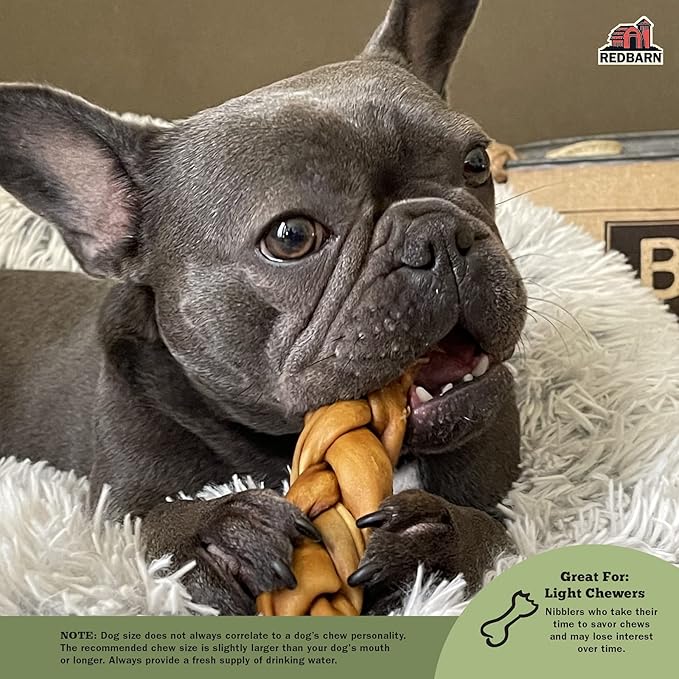 Redbarn medium collagen wrapped esophagus dog bone treat chew