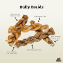 Redbarn Odor Free Braided Bully Sticks For Dogs - 7" - (1 - Count)