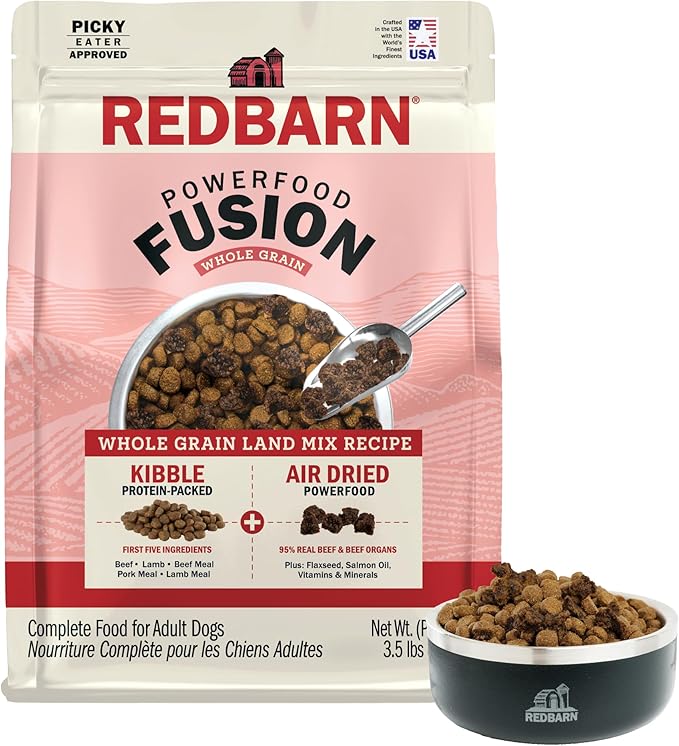 Redbarn powerfood fusion dog kibble 3.5 lbs
