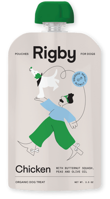 Rigby chicken pouch for dogs