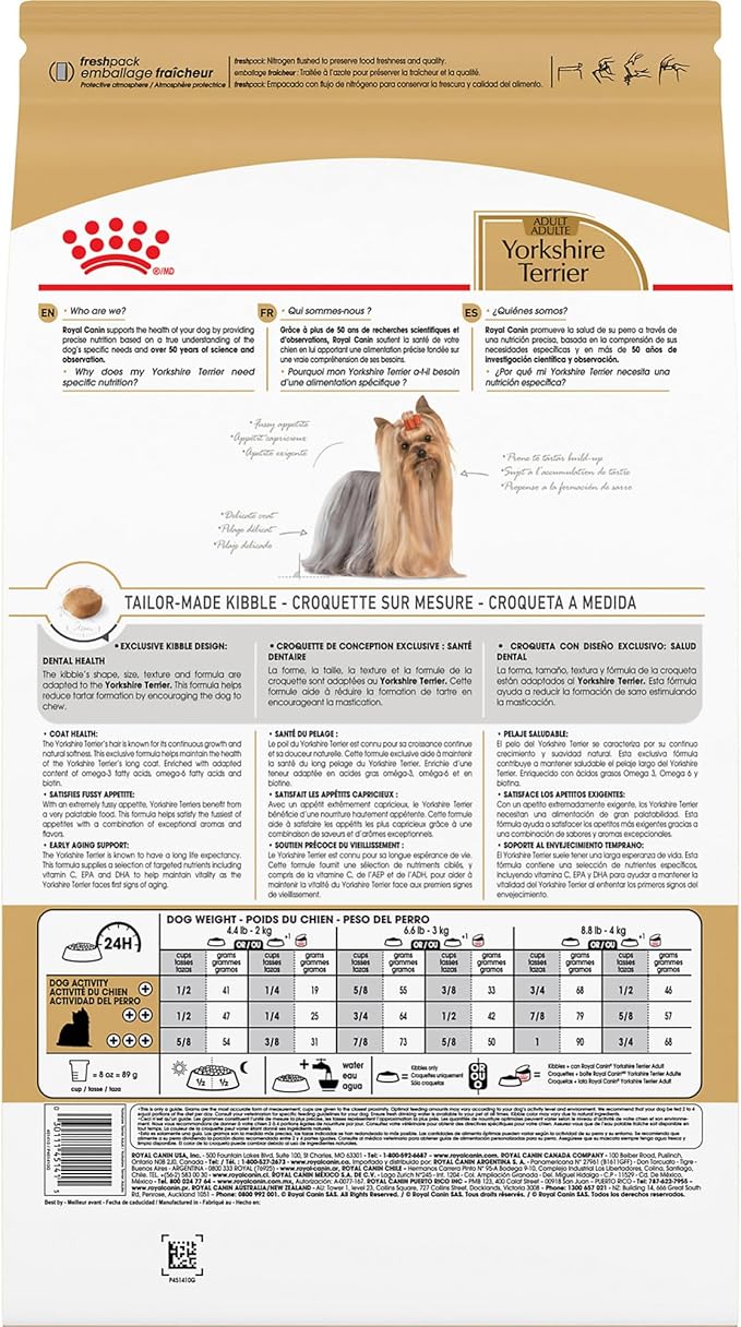 Royal Canin Breed Health Nutrition Yorkshire Terrier Breed Specific Adult Dog Dry Food