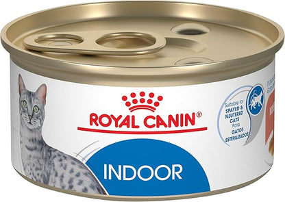 Royal canin indoor cat canned cat food 3oz morsels in gravy adult cats wet food