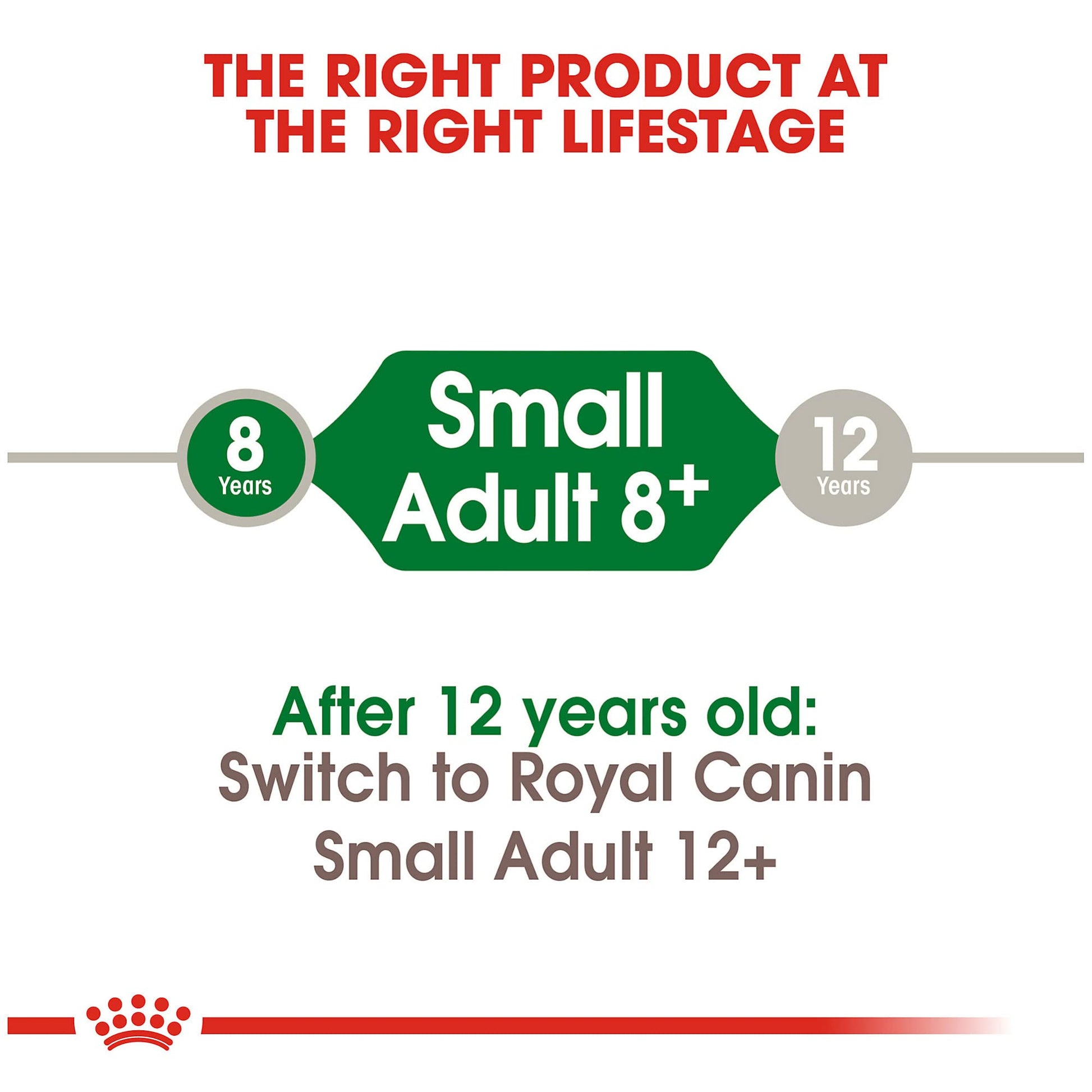 Royal Canin Small Adult 8+ Dry Dog Food, 2.5 lb Bag - Nutrition for Senior Small Breed Dogs
