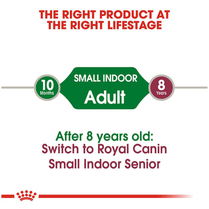 Royal Canin Small Indoor Adult Dry Dog Food, 2.5 lb Bag - Tailored Nutrition for Indoor Small Breed Dogs