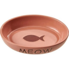 Portofino oval cat dish blush pink 6’ cat feeder bowl