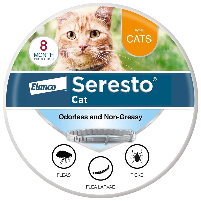 Seresto Cat Vet - Recommended Flea & Tick Treatment & Prevention Collar for Cats - 8 Months Protection