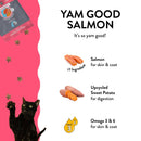 Shameless Pets Crunchy Cat Treats - Kitty Treats for Cats with Skin & Coat Support, Natural Ingredients Kitten Treats with Real Salmon, Healthy Flavored Feline Snacks - Yam Good Salmon, 1 - Pk