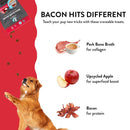 Shameless Pets Dog Training Treats, Bone Broth Chews (Bacon Hits Different) - Natural & Healthy Puppy Dog Treats - Soft Training Treats for Dogs with Naturally Occurring Collagen - Small Dog Treats