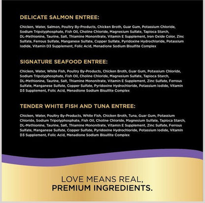 Sheba Pâté in natural juices perfect portion seafood variety twin pack