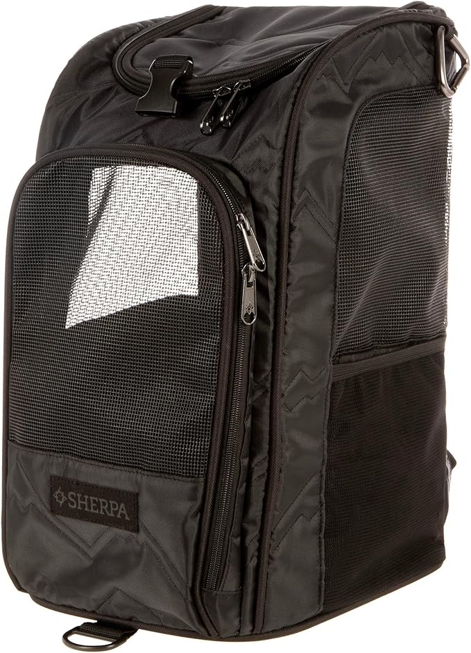 Sherpa Deluxe Guarenteed On Board Convertible Pet Carrier & Backpack, 17" L X 11" W X 10.5" H