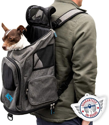 Sherpa Deluxe Guarenteed On Board Convertible Pet Carrier & Backpack, 17" L X 11" W X 10.5" H