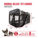 Sherpa Original Deluxe Travel Pet Carrier For Pets - Airline Approved & Guaranteed On Board - Small - Black