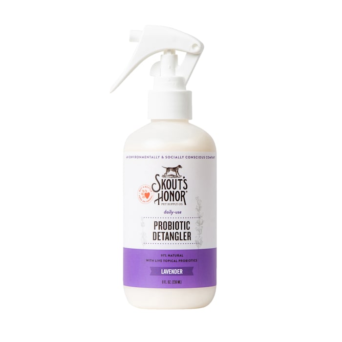 Skouts honor probiotic detangler lavender 8oz spray dog conditioning detangler