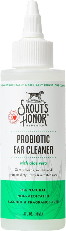 Skouts honor probiotic ear cleaner with aloe Vera 4 oz