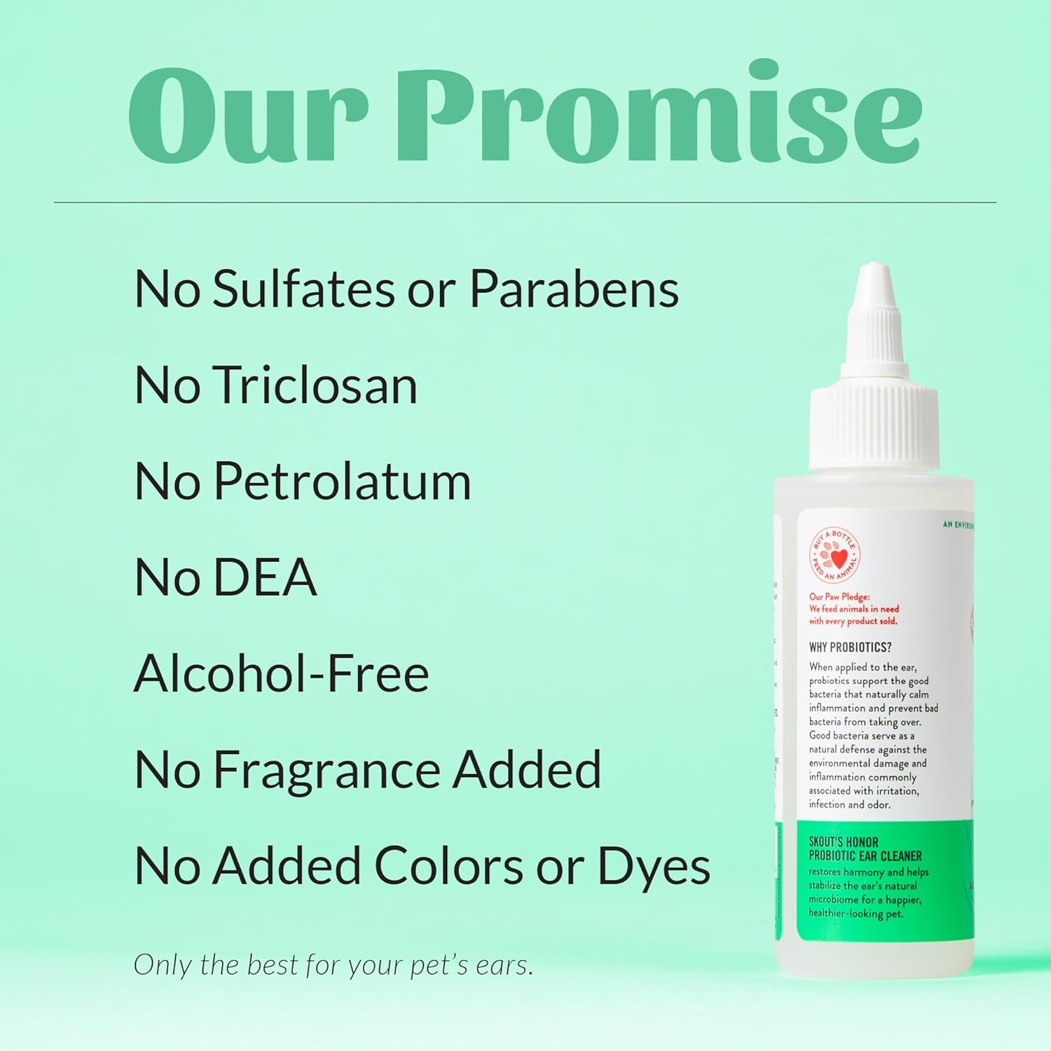 Skouts honor probiotic ear cleaner with aloe Vera 4 oz