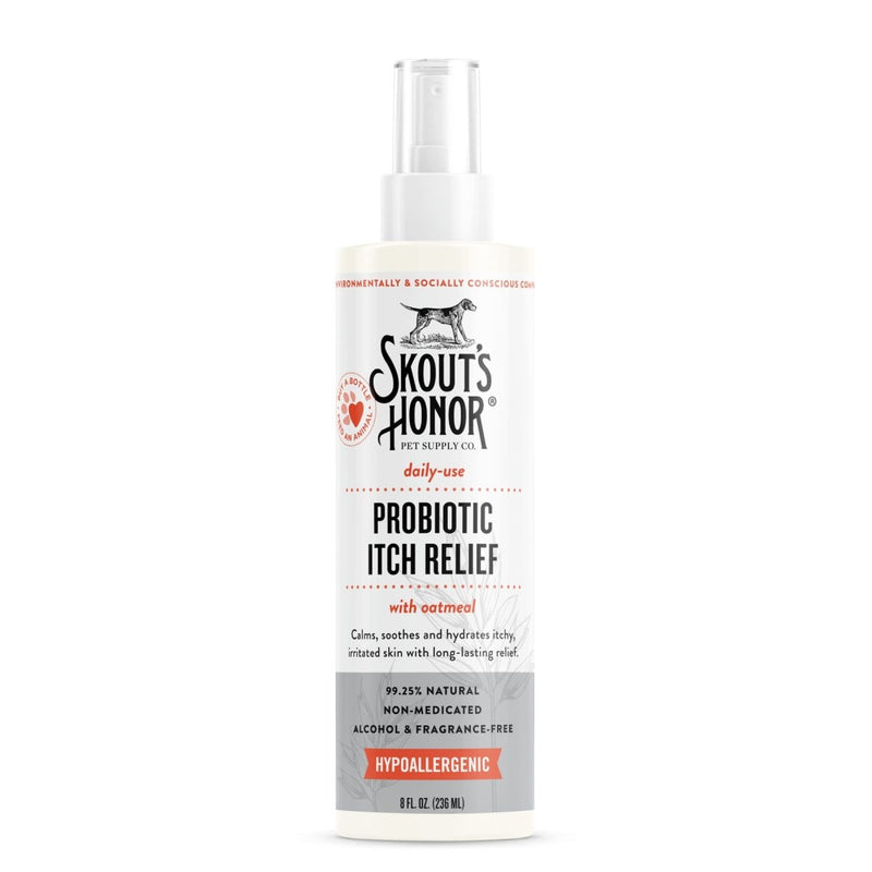 SKOUT'S HONOR Probiotic Itch Relief Spray For Dog - 8 Ounce