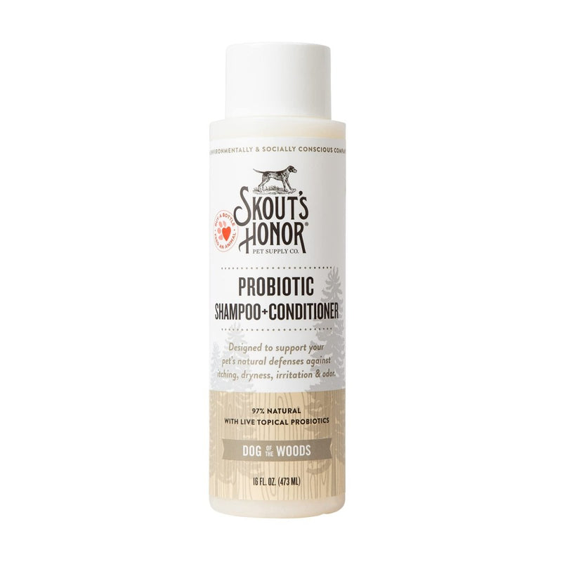 SKOUT'S HONOR Probiotic Shampoo + Conditioner for a Healthier Skin and Coat - Dog of the Woods - 16 oz