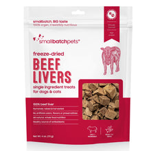smallbatch Freeze - Dried Liver Treats for Dogs & Cats – Single - Ingredient, Protein - Rich, All - Natural Snacks – 100% Humanely Sourced – No Additives or Preservatives – (4 oz, Beef)