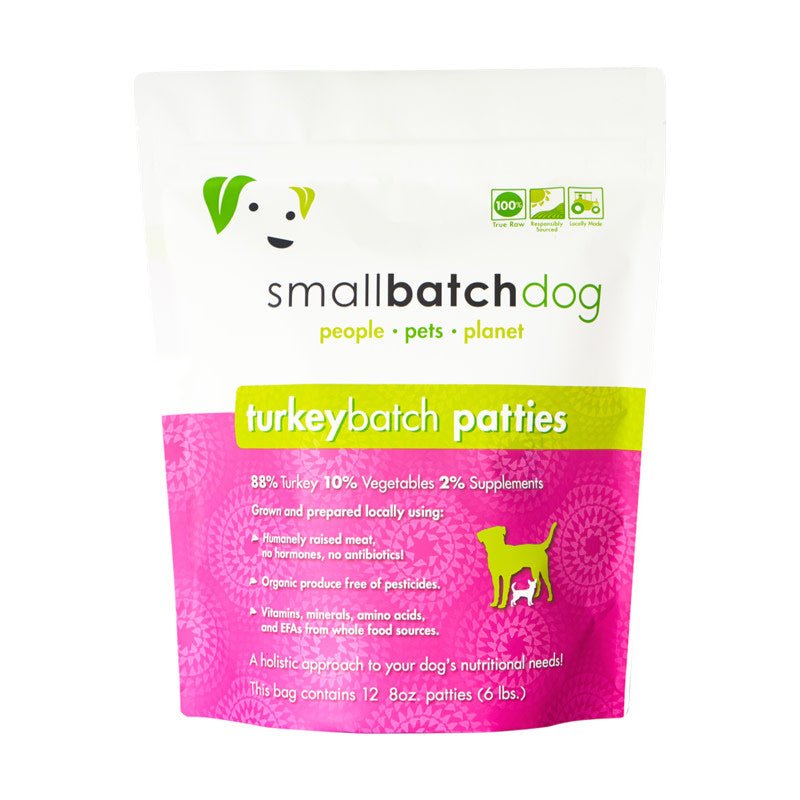 Smallbatch Frozen Turkey Batch Dog Food 6lbs