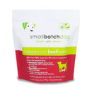 smallbatch Pets Freeze - Dried Premium Raw Food Diet for Dogs, 25oz, Beef Recipe, Bulk Bag, Made in The USA, Organic Produce, Humanely Raised Meat, Hydrate and Serve Patties, Wholesome & Healthy