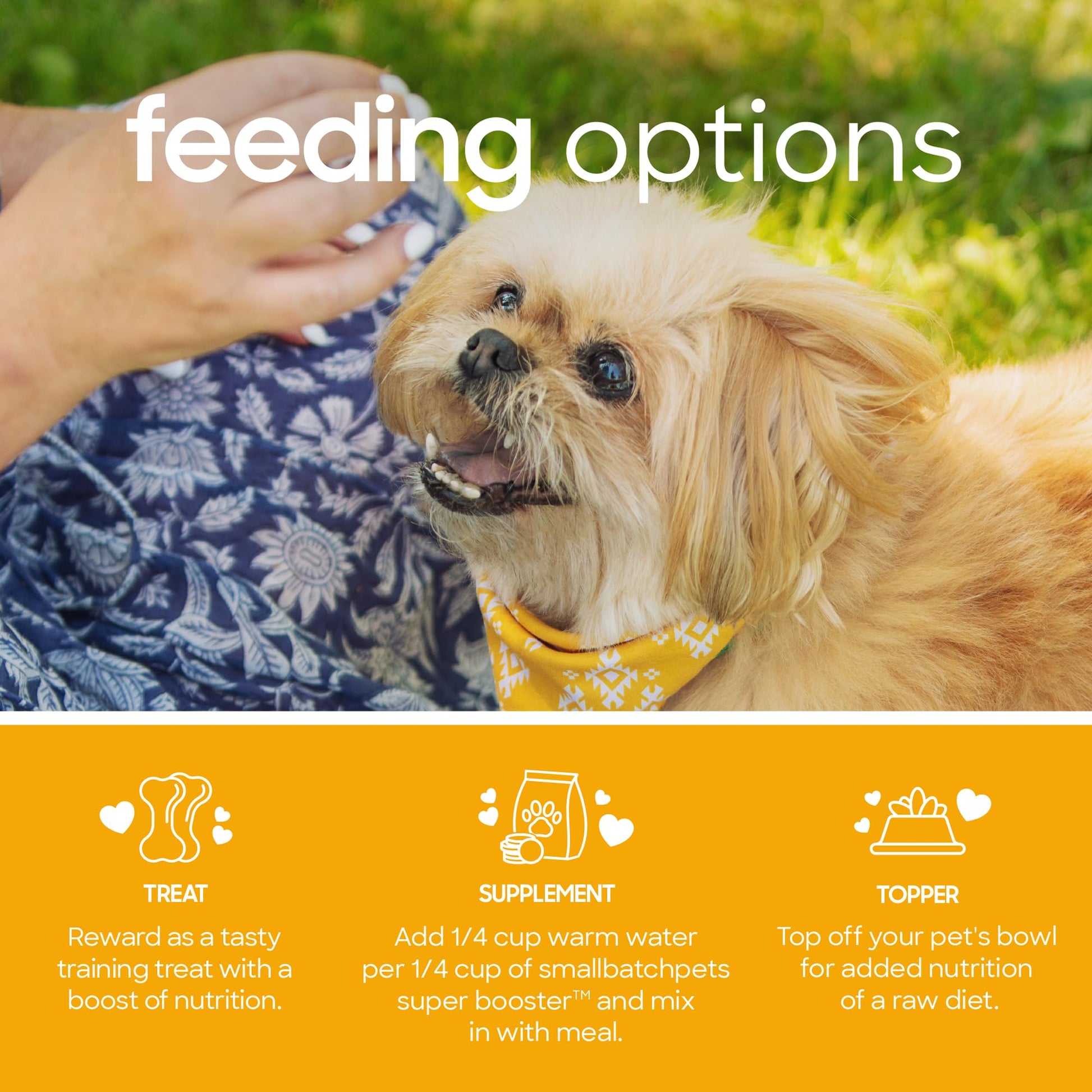 smallbatch Pets Freeze - Dried Super Booster Pork Bites for Dogs & Cats, 7 oz, Made in The USA, Humanely Raised Single Protein Source, Topper & Treat, with Organic Vegetables and Probiotics