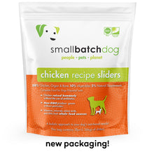 Smallbatchdog frozen chicken recipe sliders dog food 3lbs