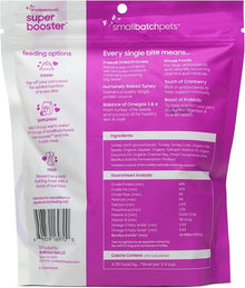 Smallbatchpets super booster Turkey freeze dried 95% Turkey, organ, bone 7oz dog cat treats