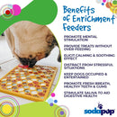 SodaPup Honeycomb eMat – Durable Lick Mat Feeder Made in USA Food Safe Rubber for Mental Stimulation - Avoiding Overfeeding - Fresh Breath - Digestive Health - Calming