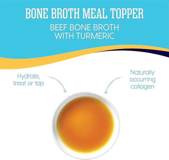 Solid Gold Bone Broth Meal Topper - beef Bone Broth with turmeric