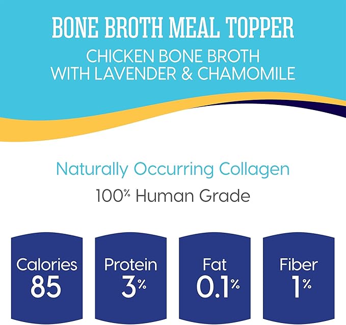 Solid Gold Bone Broth Meal Topper - Chicken Bone Broth with Lavendar and Chamomille