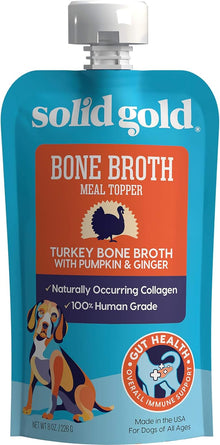 Solid Gold Bone Broth Turkey Bone Broth with Pumpkin and Ginger