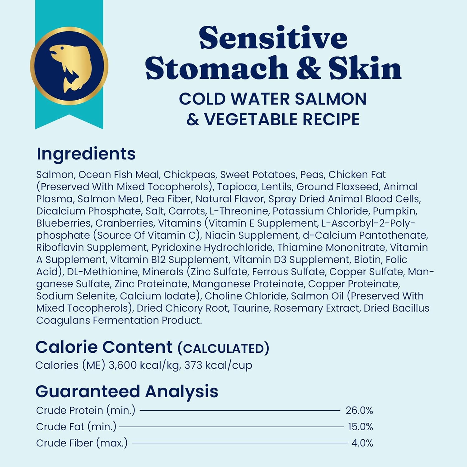 Solid Gold Sensitive Stomach Gut Health Cold Water Salmon & Vegetable Grain - Free Dry Dog Food, 3.75 - lb bag