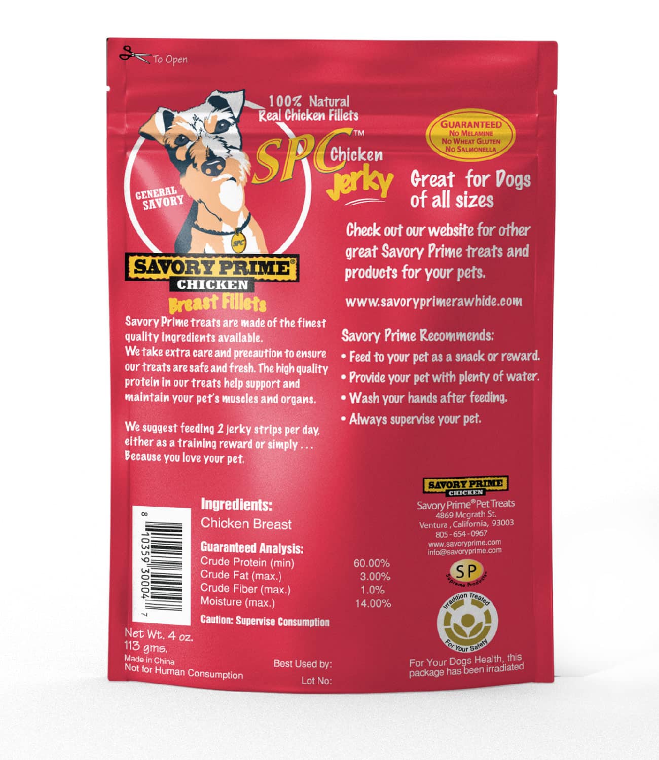 SPChicken jerky dog treats