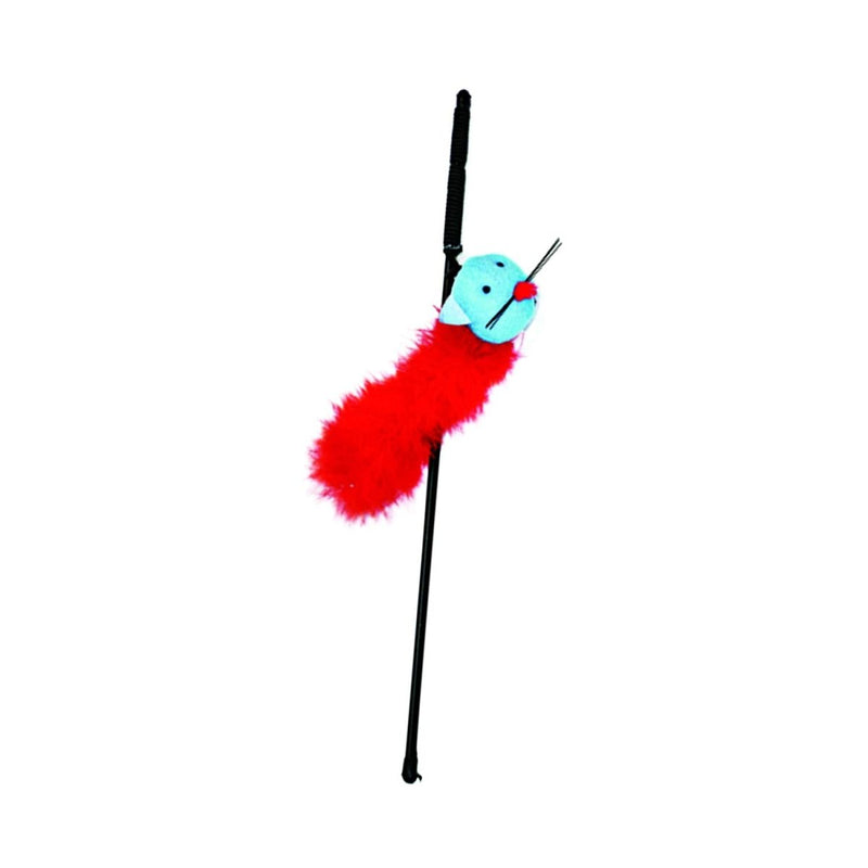 SPOT Ethical Feather Boa Toy with Wand and Catnip Cat Toy