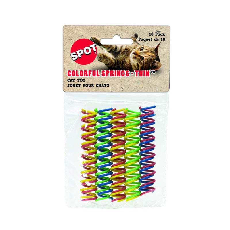 SPOT Ethical Thin Colorful Springs Cat Toy - Medium Breeds