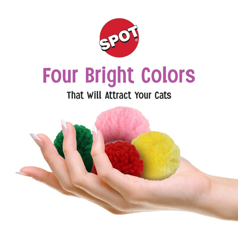 SPOT Ethical Wool Pom Poms with Catnip Cat Toy