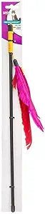 Spot feather dangler cat toy