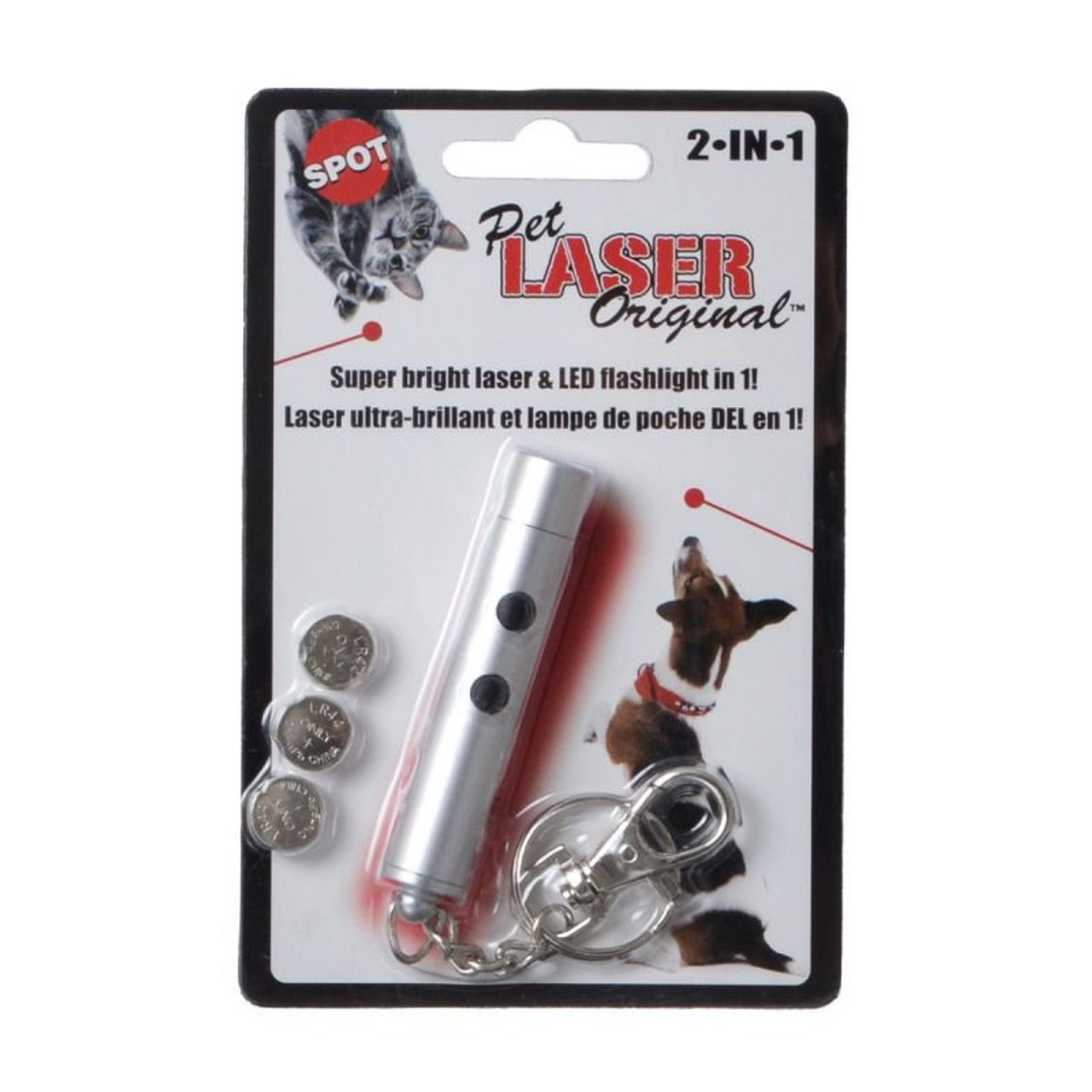 Spot pet laser original 2 in 1 pet laser cat led flashlight and laser