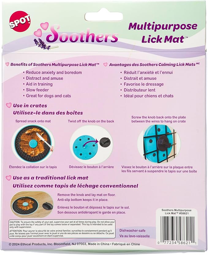 Spot soothers multipurpose licking mat for dogs