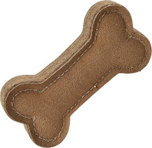 Spot thick chunky layers leather bone dog toy