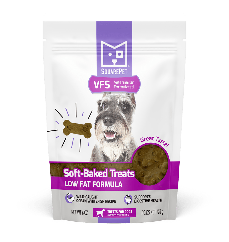Square pet soft baked treats low fat formula wild caught ocean whitefish