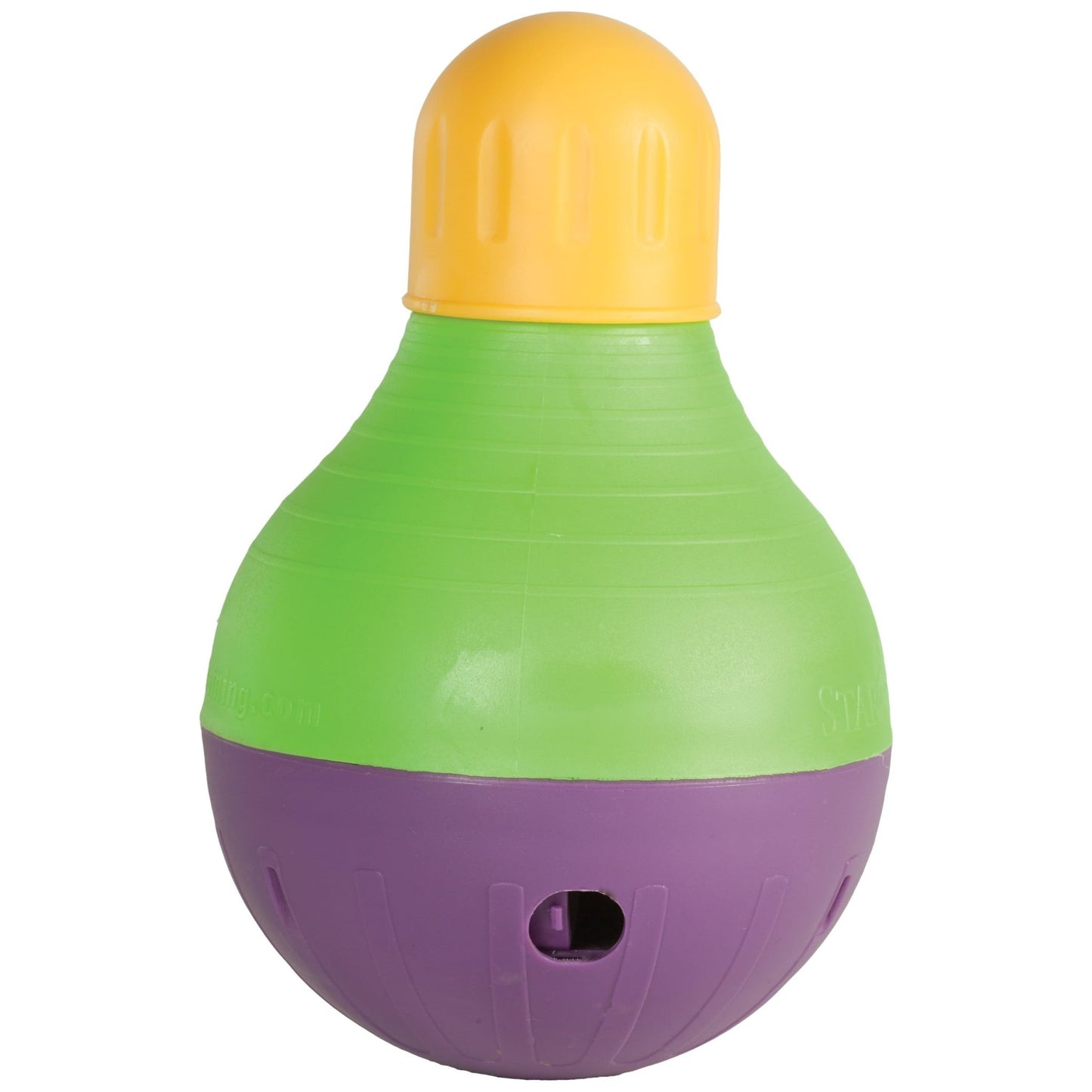 Starmark Bob - A - Lot Interactive Dog Pet Toy, Large, Yellow/Green/Purple