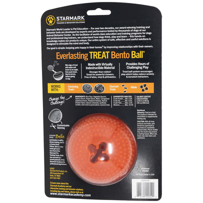 Starmark Everlasting Treat Bento Ball Tough Dog Chew Toy Medium