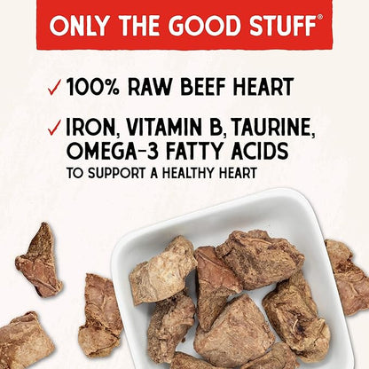 Stella and Chewy’s freeze dried raw 100% beef heart treats