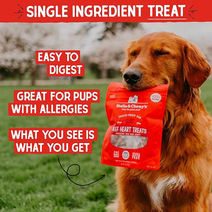 Stella and Chewy’s freeze dried raw 100% beef heart treats